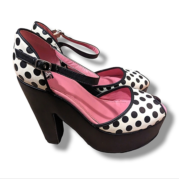 tuk Shoes - TUK Mimi Wedge Heel Peep Toe Platform